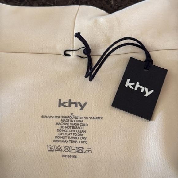 NWT Khy Stretch Cut Out Skirt In Cream Knit - Picture 7 of 7